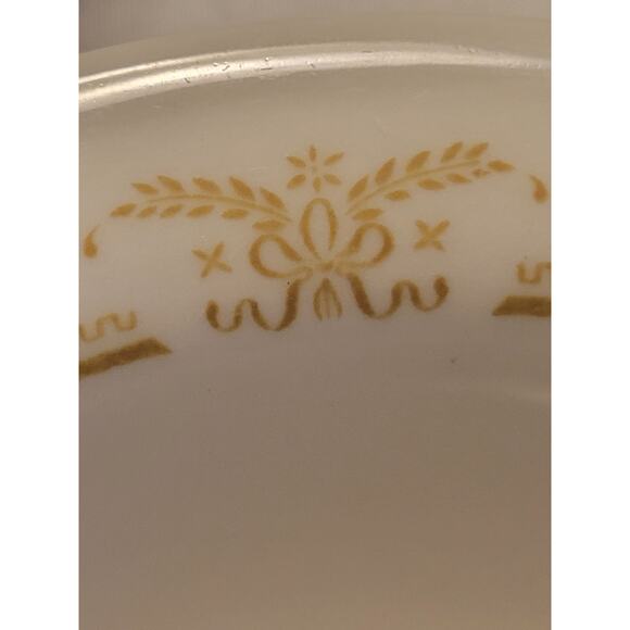 Shenango China USA Bowls Restaurant Ware Heavy White with Golden Band Vintage 2 - Picture 8 of 8